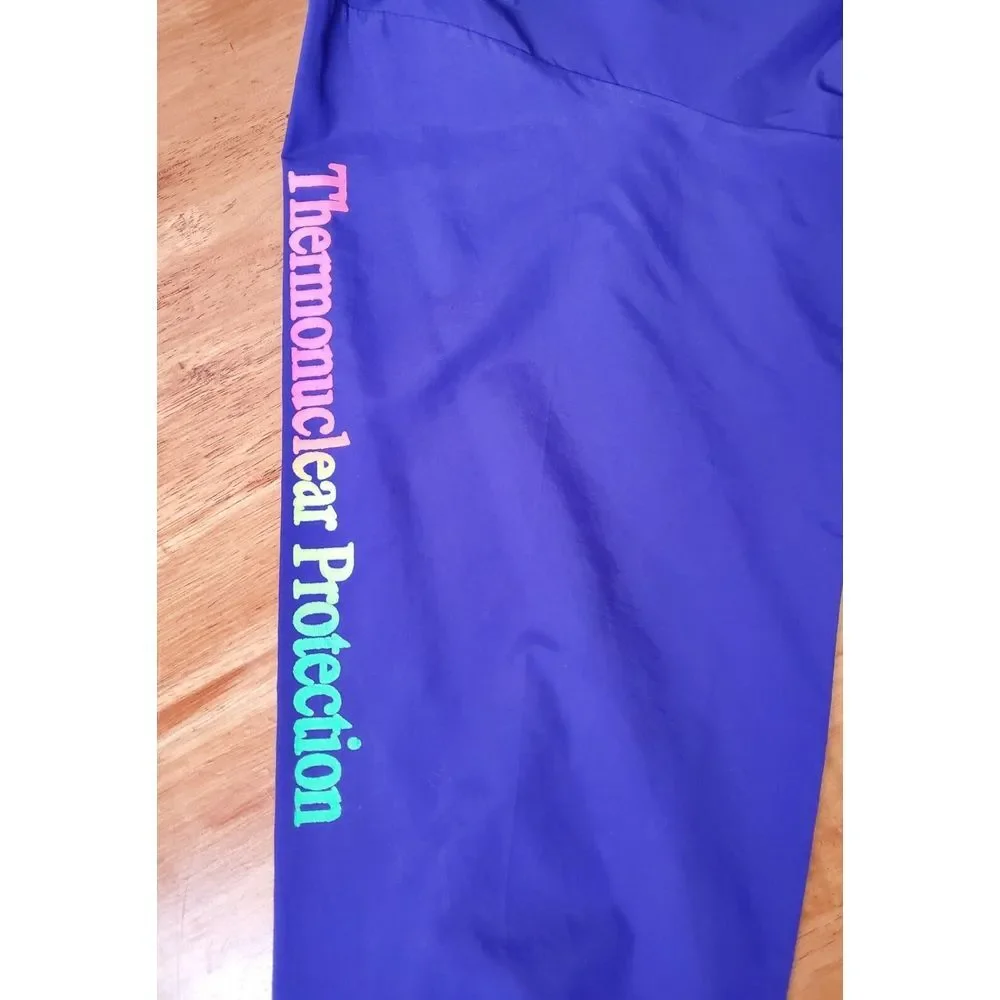 Surf Style Oakley Thermonuclear Protection Purple Pullover Windbreaker '90's Y2K - Picture 7 of 9